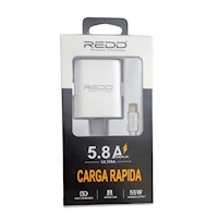 Cargador 55W Micro USB Tipo V8 - REDD 5.8A